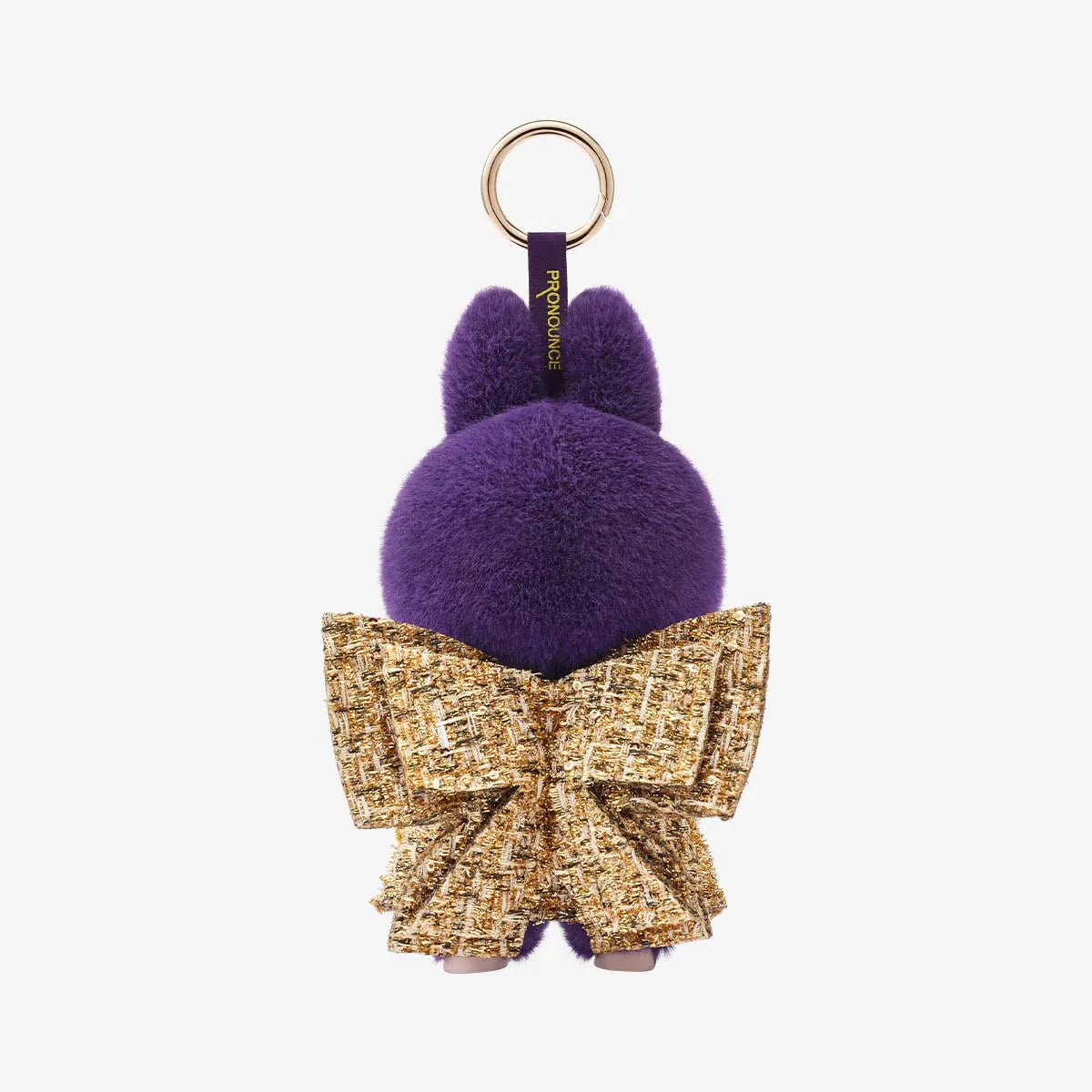 Labubu x pronounce wings of fortune vinyl plush keychain