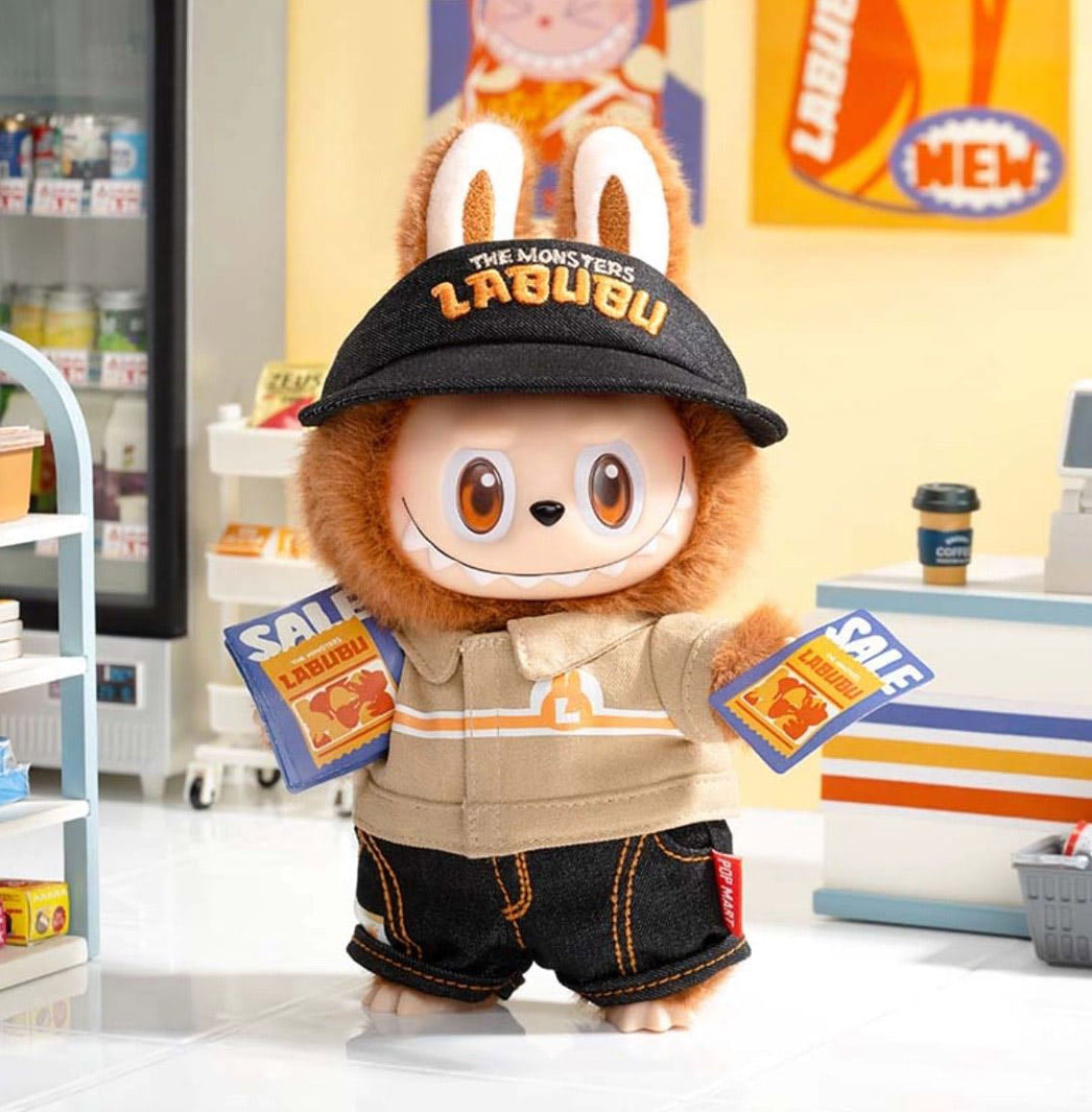 Labubu Wacky Mart series vinyl plush keychain - Exclusivité Chine